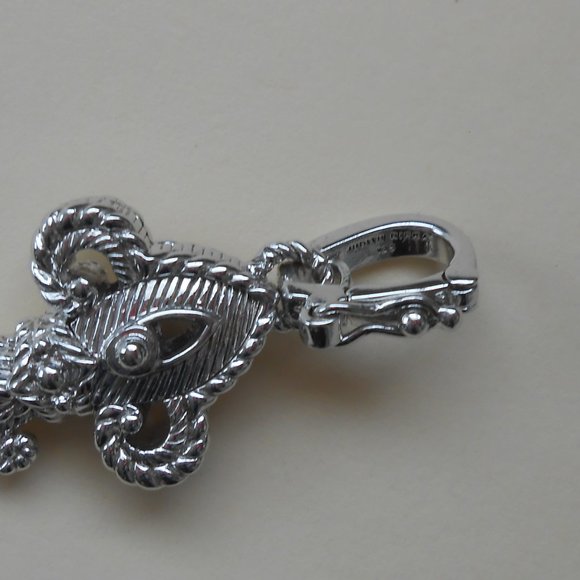 Judith Ripka Sterling Silver Key Pendant with Amethyst Tip EUC - Picture 6 of 6